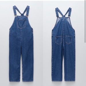 Zara denim overalls